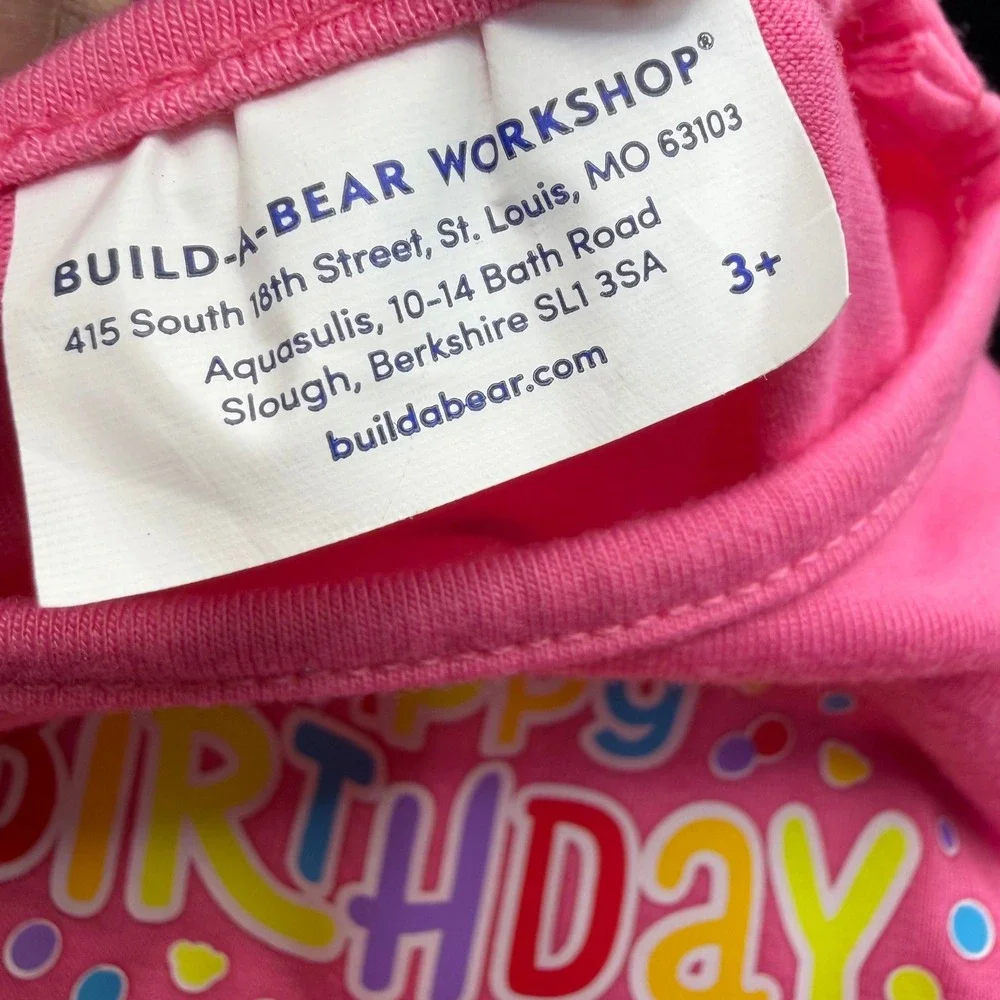 Build A Bear Birthday Outfit Clothes Lot Shirt Skirt Glitter Shoes Socks BABW